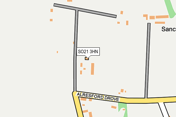 SO21 3HN map - OS OpenMap – Local (Ordnance Survey)