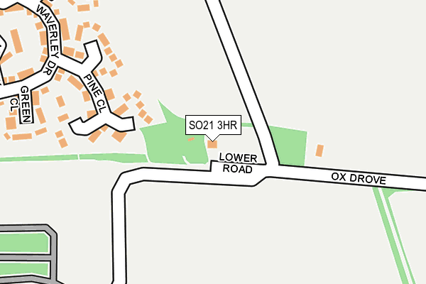 SO21 3HR map - OS OpenMap – Local (Ordnance Survey)