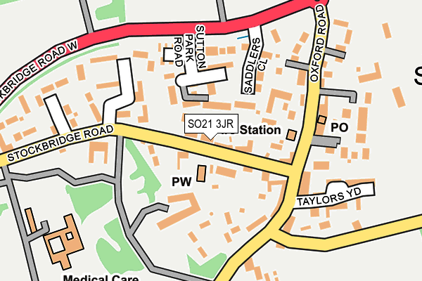 SO21 3JR map - OS OpenMap – Local (Ordnance Survey)