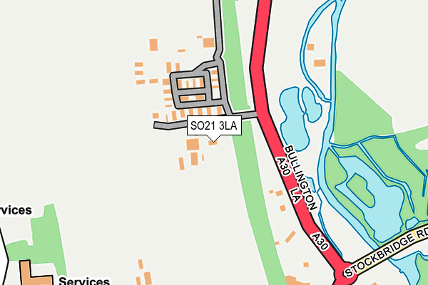 SO21 3LA map - OS OpenMap – Local (Ordnance Survey)