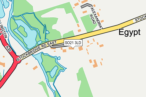 SO21 3LD map - OS OpenMap – Local (Ordnance Survey)