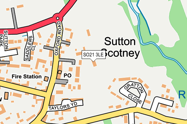 SO21 3LE map - OS OpenMap – Local (Ordnance Survey)