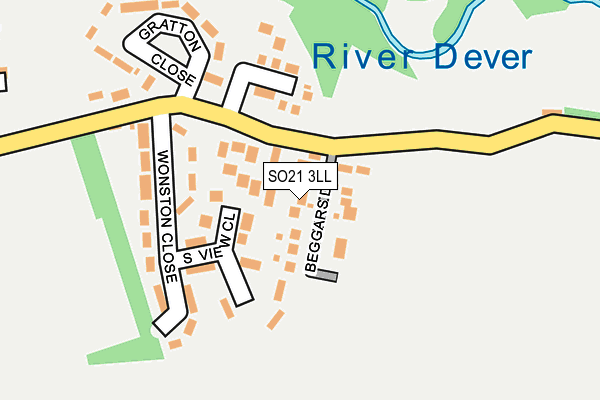 SO21 3LL map - OS OpenMap – Local (Ordnance Survey)