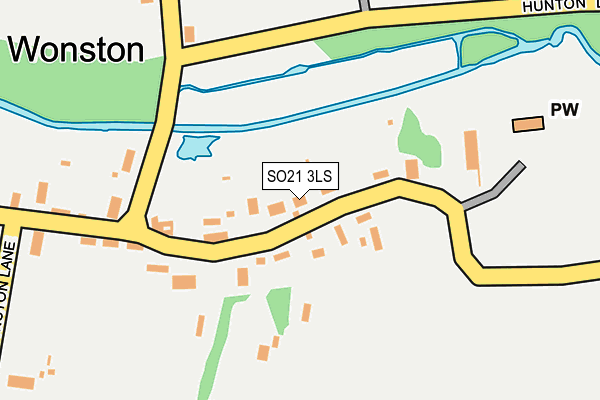 SO21 3LS map - OS OpenMap – Local (Ordnance Survey)