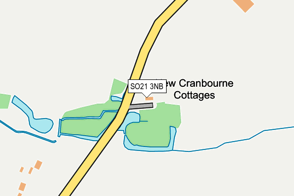 SO21 3NB map - OS OpenMap – Local (Ordnance Survey)