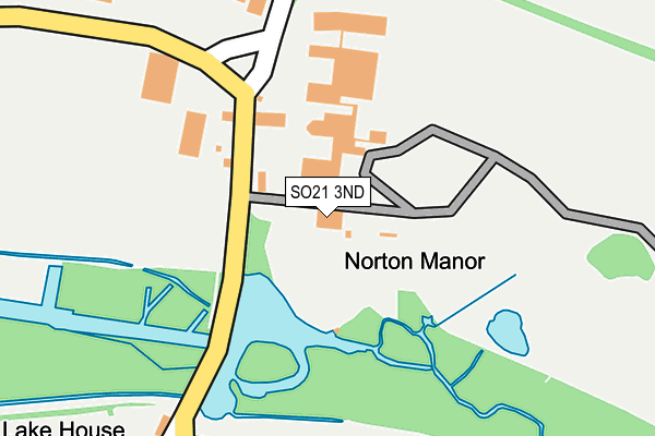 SO21 3ND map - OS OpenMap – Local (Ordnance Survey)