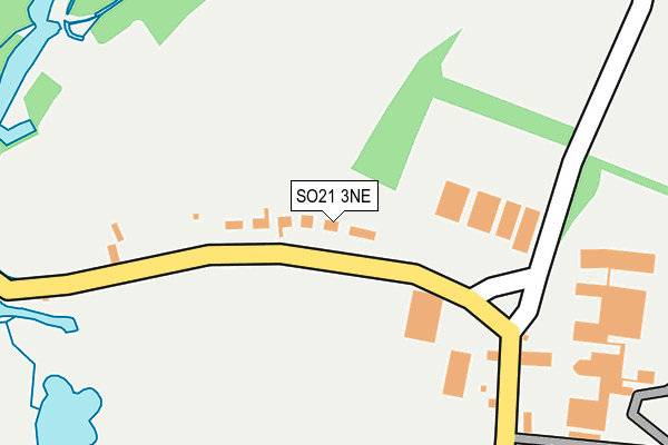 SO21 3NE map - OS OpenMap – Local (Ordnance Survey)