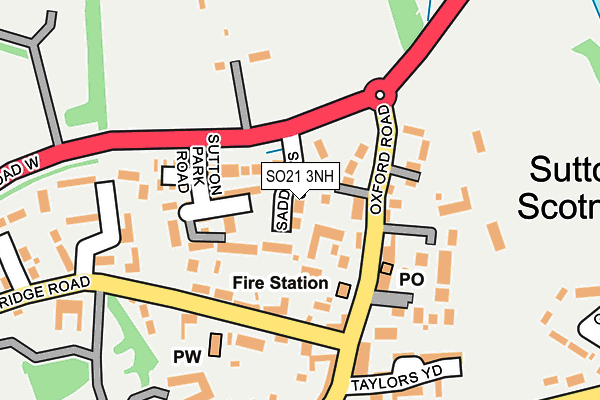 SO21 3NH map - OS OpenMap – Local (Ordnance Survey)
