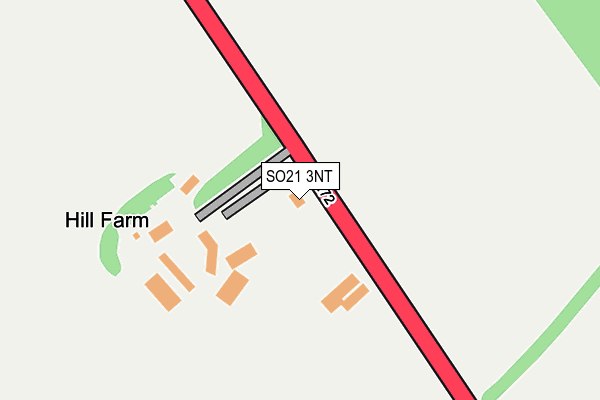 SO21 3NT map - OS OpenMap – Local (Ordnance Survey)