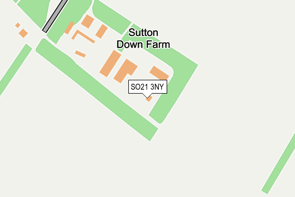 SO21 3NY map - OS OpenMap – Local (Ordnance Survey)