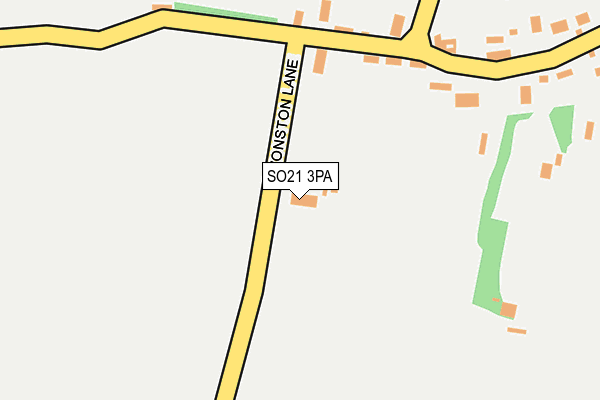 SO21 3PA map - OS OpenMap – Local (Ordnance Survey)