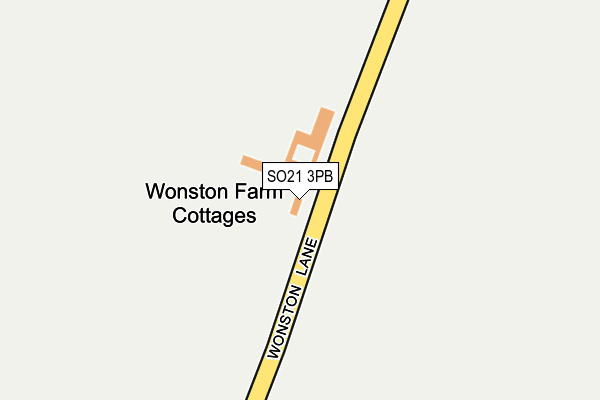 SO21 3PB map - OS OpenMap – Local (Ordnance Survey)