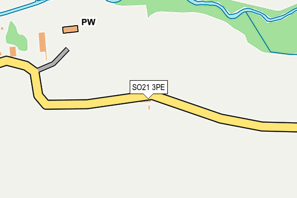 SO21 3PE map - OS OpenMap – Local (Ordnance Survey)