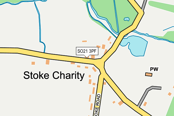 SO21 3PF map - OS OpenMap – Local (Ordnance Survey)