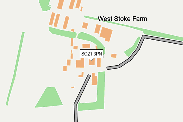 SO21 3PN map - OS OpenMap – Local (Ordnance Survey)