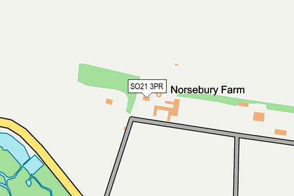 SO21 3PR map - OS OpenMap – Local (Ordnance Survey)