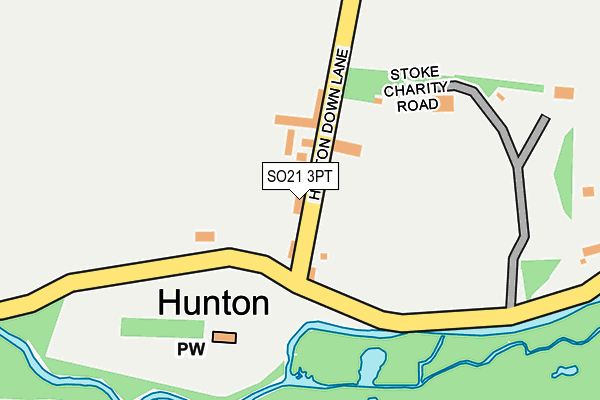 SO21 3PT map - OS OpenMap – Local (Ordnance Survey)