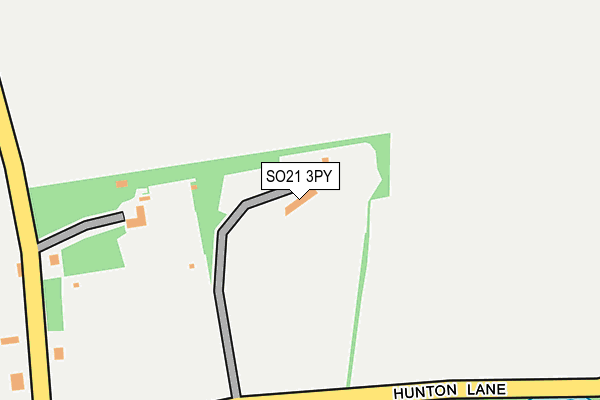 SO21 3PY map - OS OpenMap – Local (Ordnance Survey)