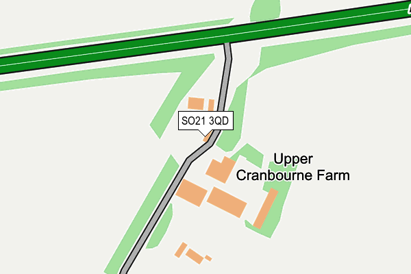 SO21 3QD map - OS OpenMap – Local (Ordnance Survey)