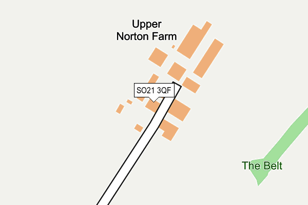 SO21 3QF map - OS OpenMap – Local (Ordnance Survey)