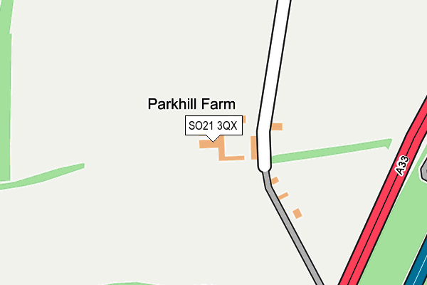 SO21 3QX map - OS OpenMap – Local (Ordnance Survey)