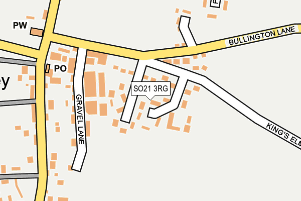 SO21 3RG map - OS OpenMap – Local (Ordnance Survey)