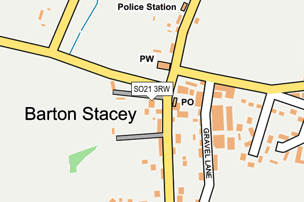 SO21 3RW map - OS OpenMap – Local (Ordnance Survey)