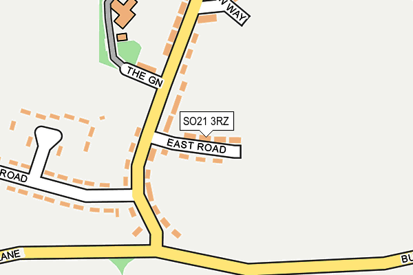 Map of TEST VALLEY CONSTRUCTION LTD at local scale