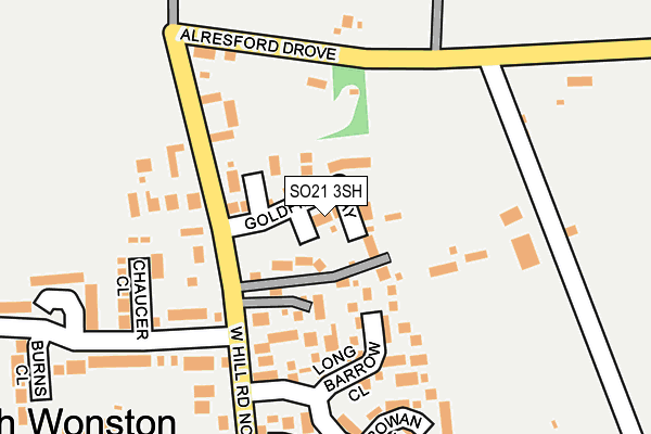 SO21 3SH map - OS OpenMap – Local (Ordnance Survey)