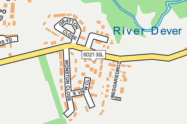 SO21 3SL map - OS OpenMap – Local (Ordnance Survey)