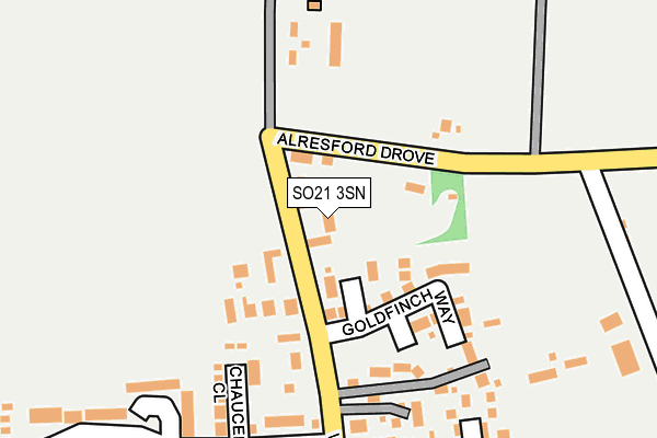 SO21 3SN map - OS OpenMap – Local (Ordnance Survey)