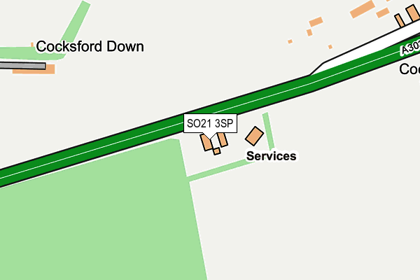 SO21 3SP map - OS OpenMap – Local (Ordnance Survey)