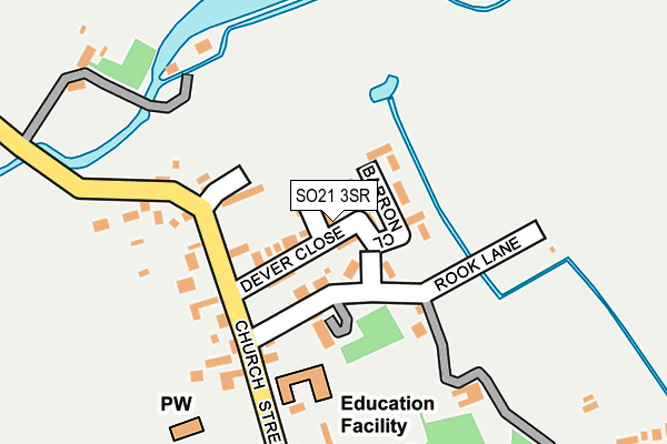 SO21 3SR map - OS OpenMap – Local (Ordnance Survey)