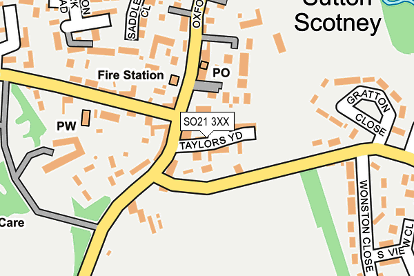 SO21 3XX map - OS OpenMap – Local (Ordnance Survey)