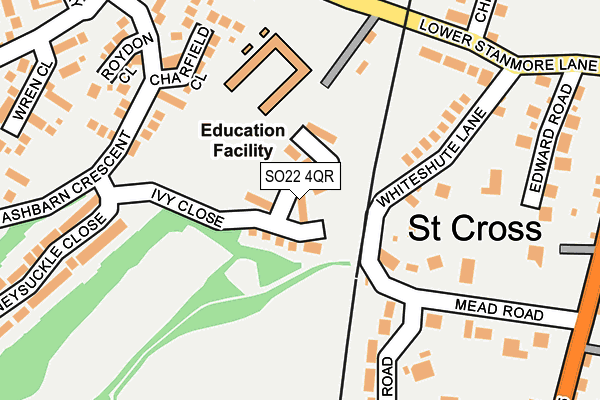 SO22 4QR map - OS OpenMap – Local (Ordnance Survey)