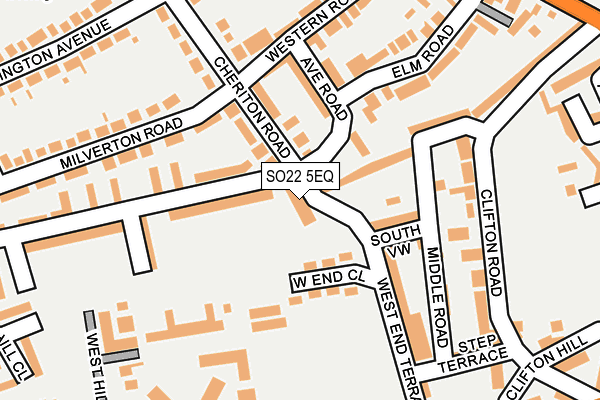 SO22 5EQ map - OS OpenMap – Local (Ordnance Survey)