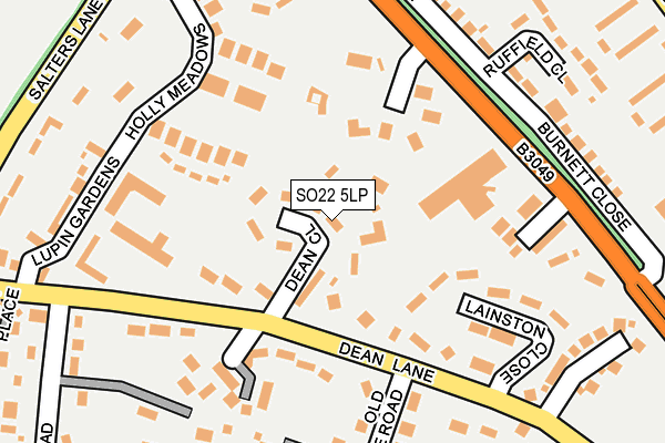 SO22 5LP map - OS OpenMap – Local (Ordnance Survey)