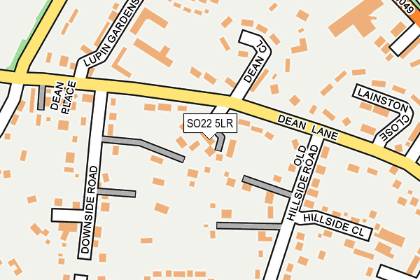 SO22 5LR map - OS OpenMap – Local (Ordnance Survey)