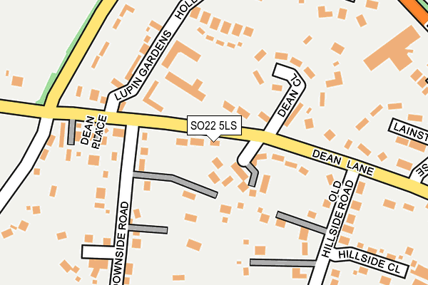 SO22 5LS map - OS OpenMap – Local (Ordnance Survey)