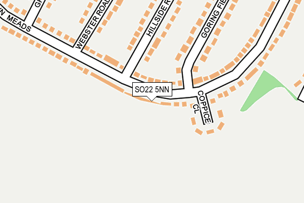 SO22 5NN map - OS OpenMap – Local (Ordnance Survey)