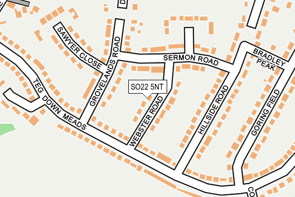SO22 5NT map - OS OpenMap – Local (Ordnance Survey)