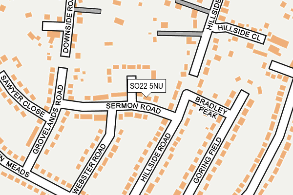 SO22 5NU map - OS OpenMap – Local (Ordnance Survey)