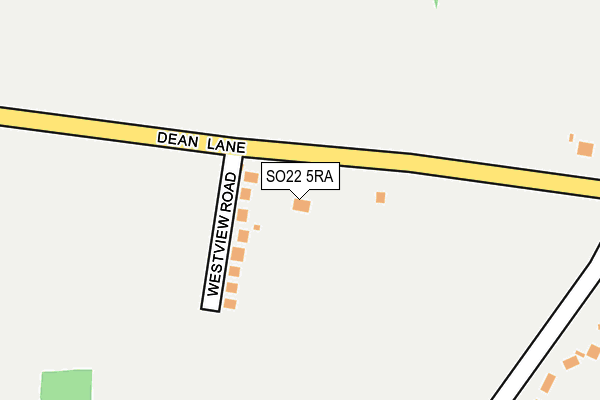 SO22 5RA map - OS OpenMap – Local (Ordnance Survey)