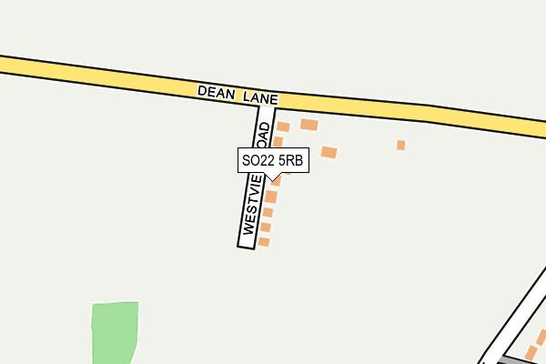 SO22 5RB map - OS OpenMap – Local (Ordnance Survey)