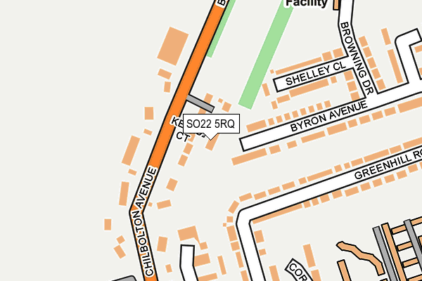 SO22 5RQ map - OS OpenMap – Local (Ordnance Survey)