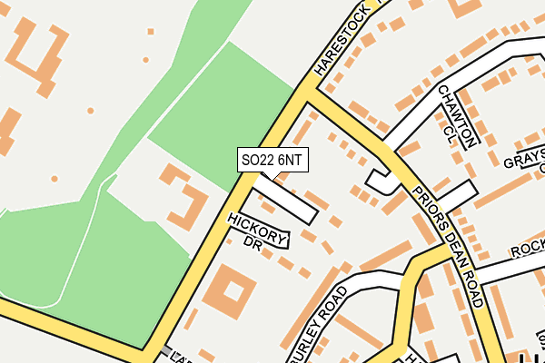 SO22 6NT map - OS OpenMap – Local (Ordnance Survey)