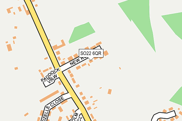 SO22 6QR map - OS OpenMap – Local (Ordnance Survey)