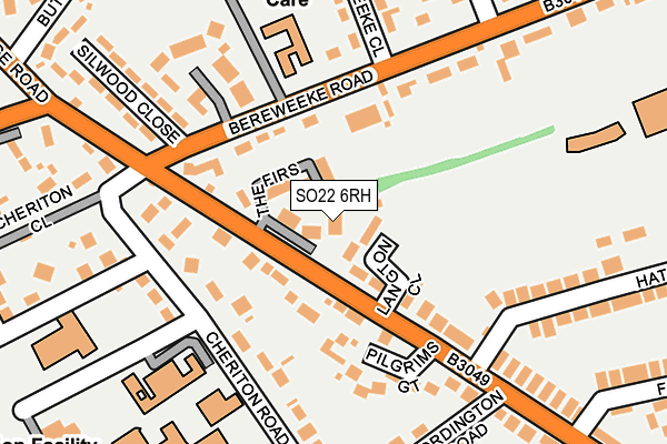 SO22 6RH map - OS OpenMap – Local (Ordnance Survey)