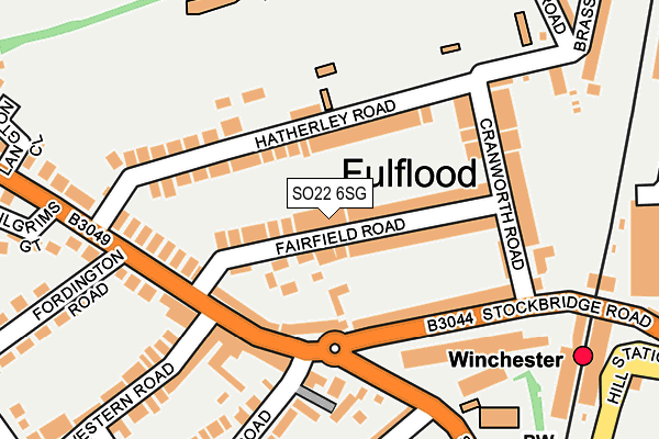 SO22 6SG map - OS OpenMap – Local (Ordnance Survey)