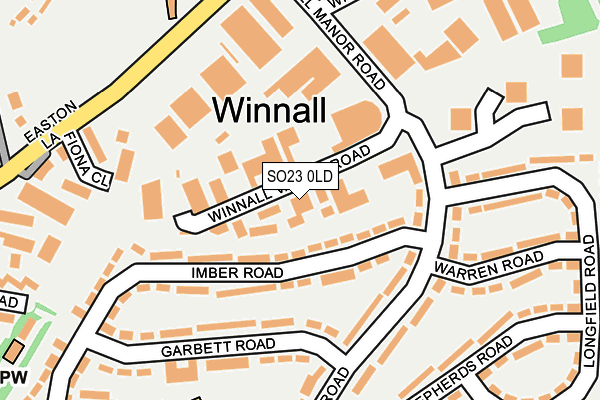 SO23 0LD map - OS OpenMap – Local (Ordnance Survey)